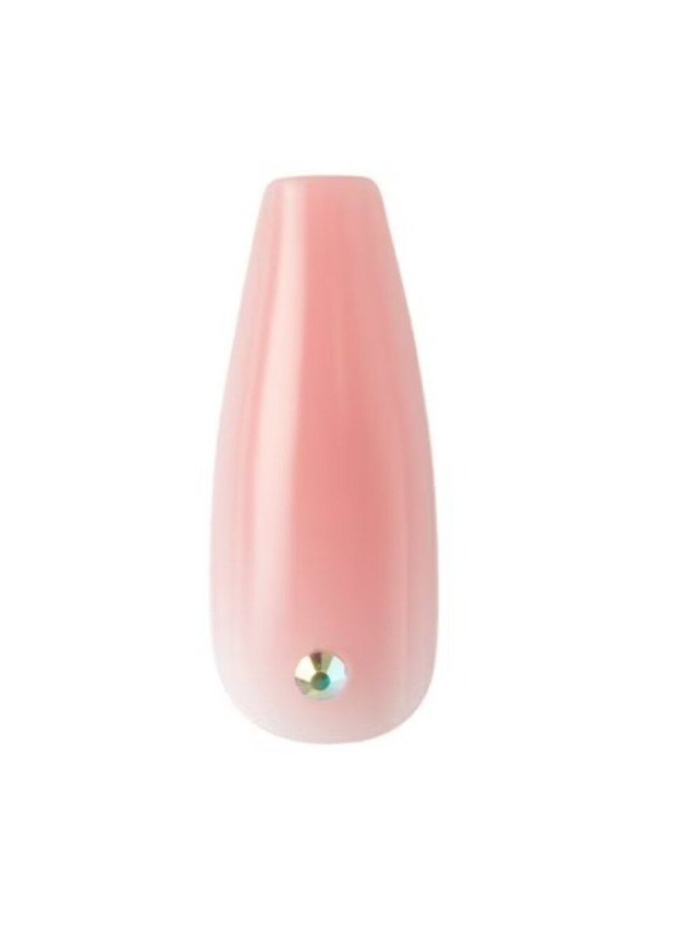 KISS Jelly Fantasy Long Pink Coffin Nails – 28 Count w/ Jeweled Accents - Picture 6 of 13